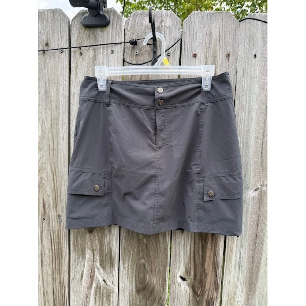 Gorpcore Hiking Athleisure Tek Gear Skort Small Gray Cargo Utility Activewear